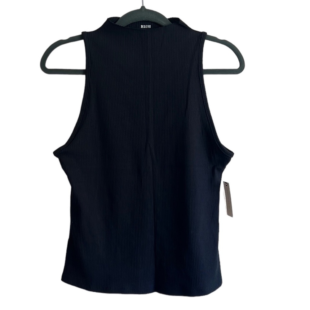 NWT Maeve by Anthro High Neck Black Tank sz L